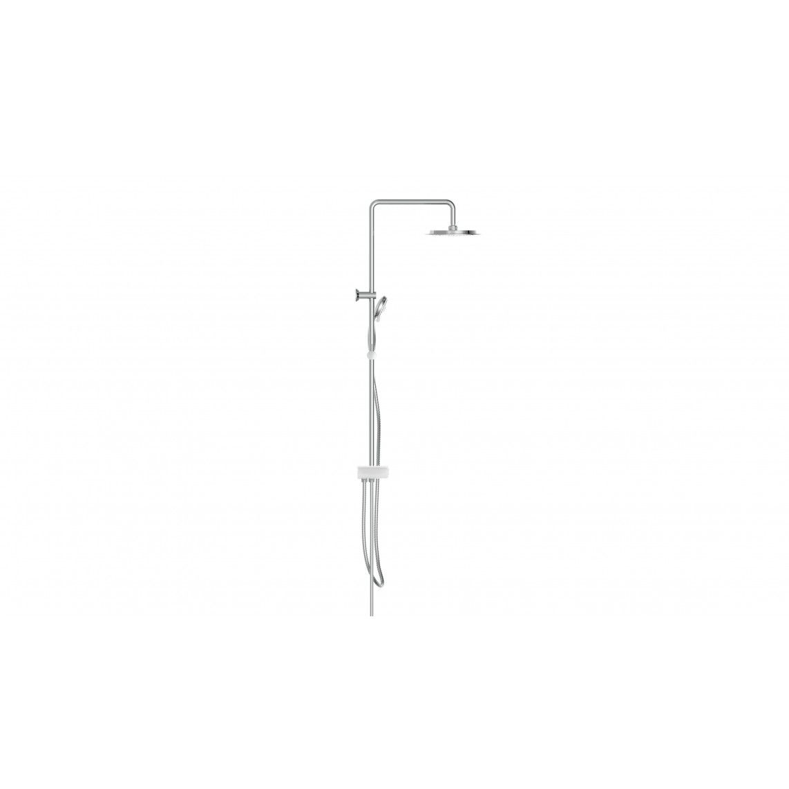 60500 AQUASTAR Regendouche set, chroom/wit, met planchet vue 2