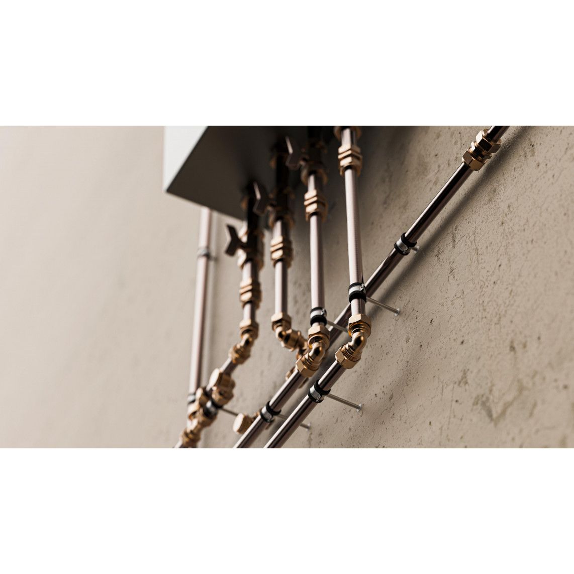 989453417 MS T-stuk, blanco, 22 mm, knelfitting voor koperen buis vue 4