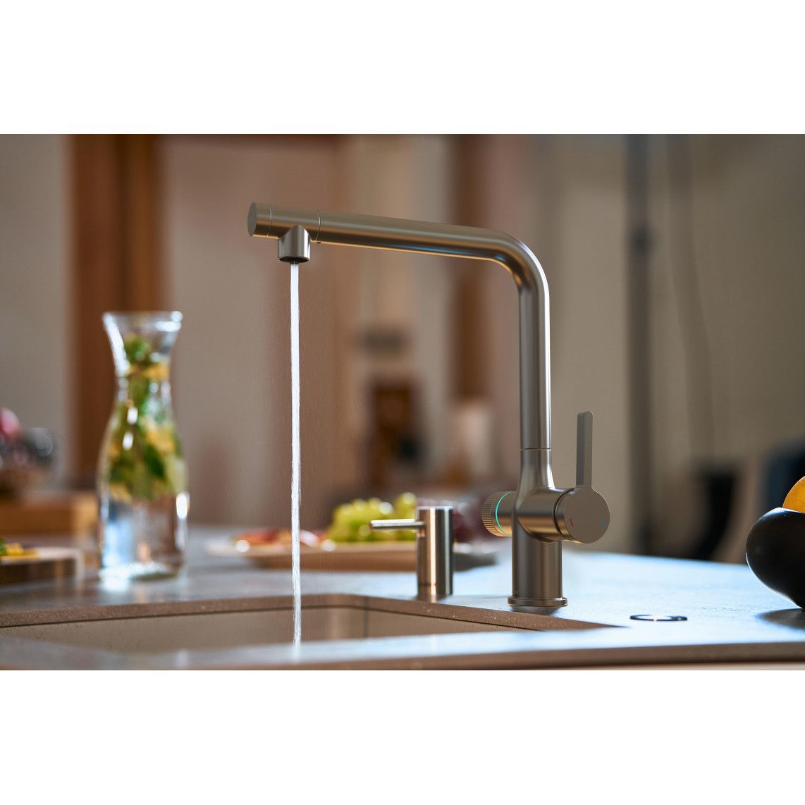 99905 AQUASTAR PREMIUM robinet d'évier à eau gazeuse plus système de refroidissement et de filtration, apparence inox vue 7
