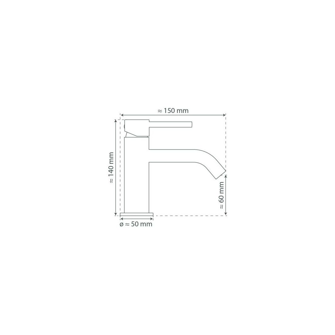 37965 ARAGON Cold water tap, black matt vue 11