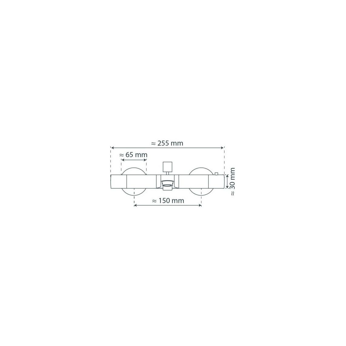 52450 VICO Mitigeur thermostatique bain/douche, chromé vue 8