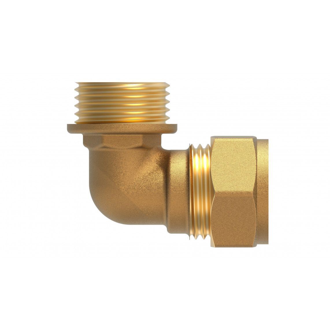989452217 MS knie 90°, blanco, 15 mm x 1/2"BU, knelfitting voor koperen buis, vue 2