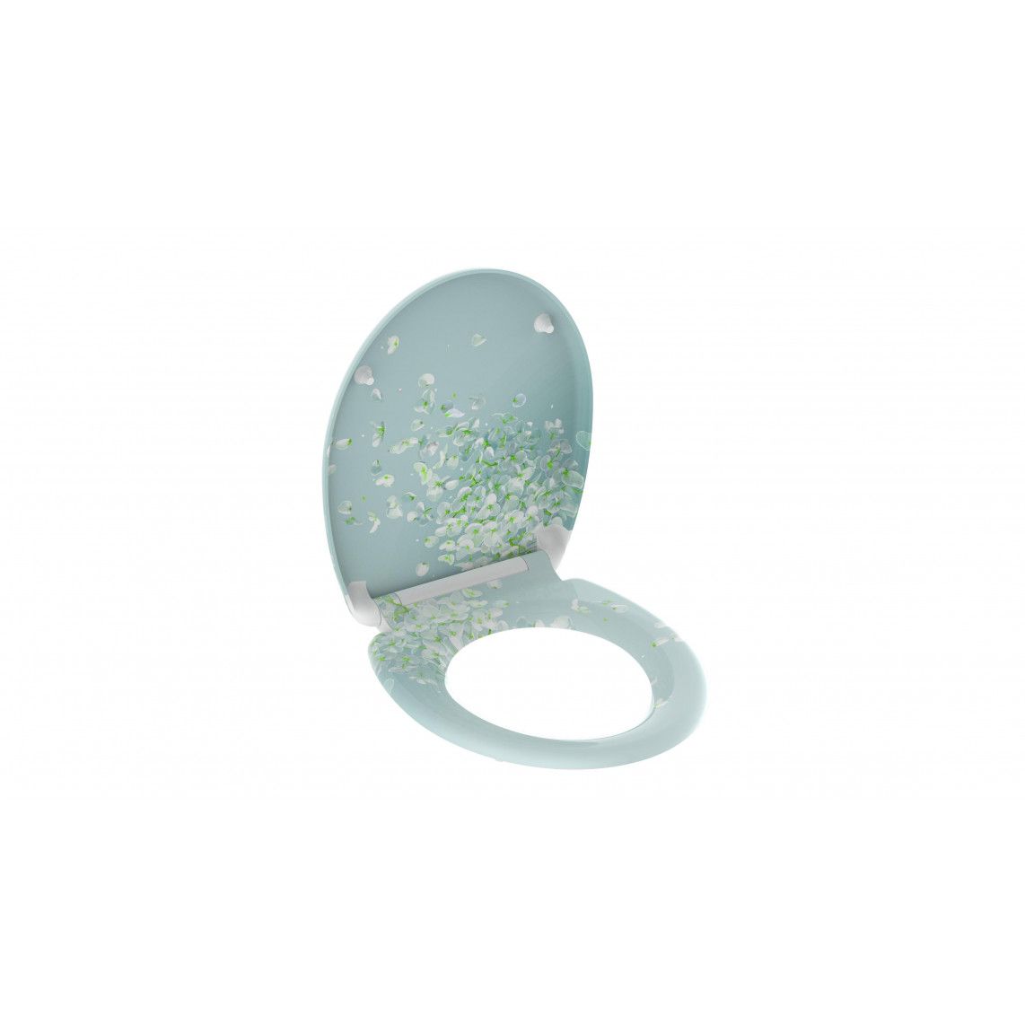 82381 abattant WC en Duroplast FLOWER IN THE WIND, avec frein de chute et déclipsable vue 4