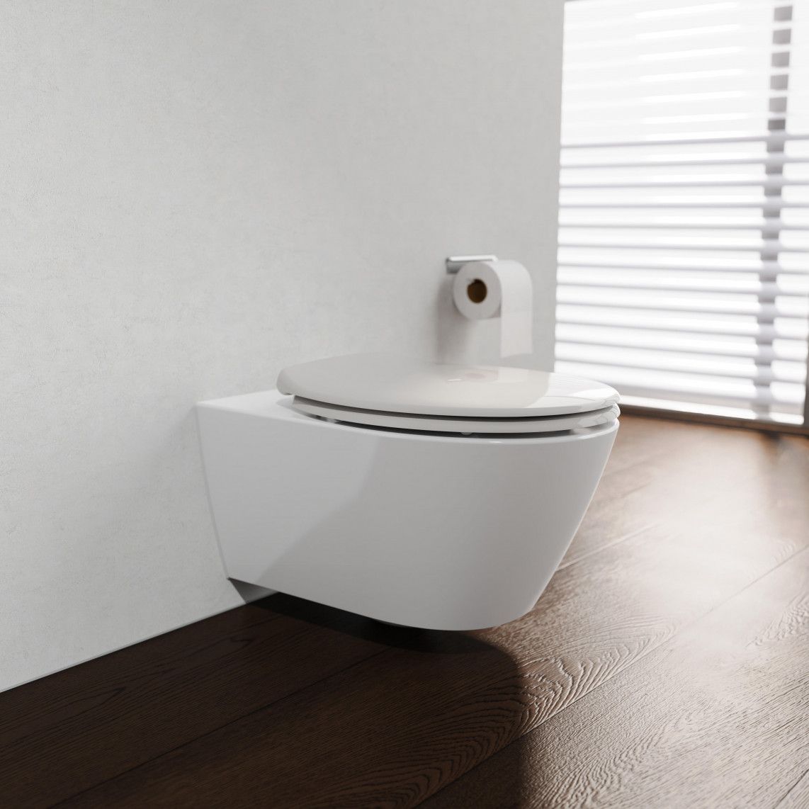 82650 Abattant wc en duroplast WHITE, PREMIUM, avec frein de chute vue 7