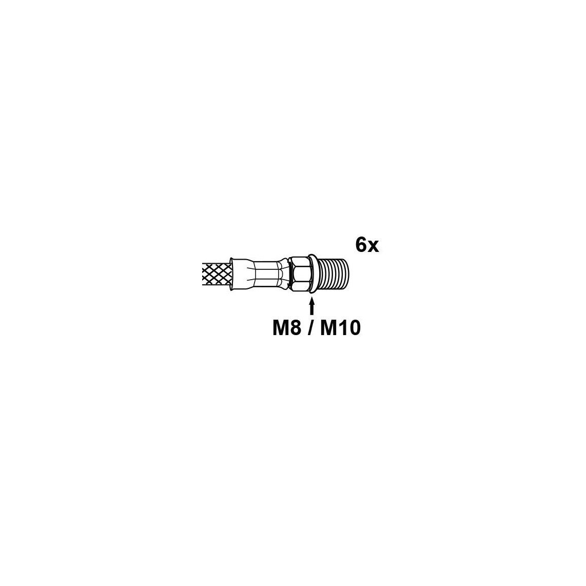 98696970 joint torique, Silicone, pour Raccord de robinetterie avec AG M8/M10 (2x3) vue 2
