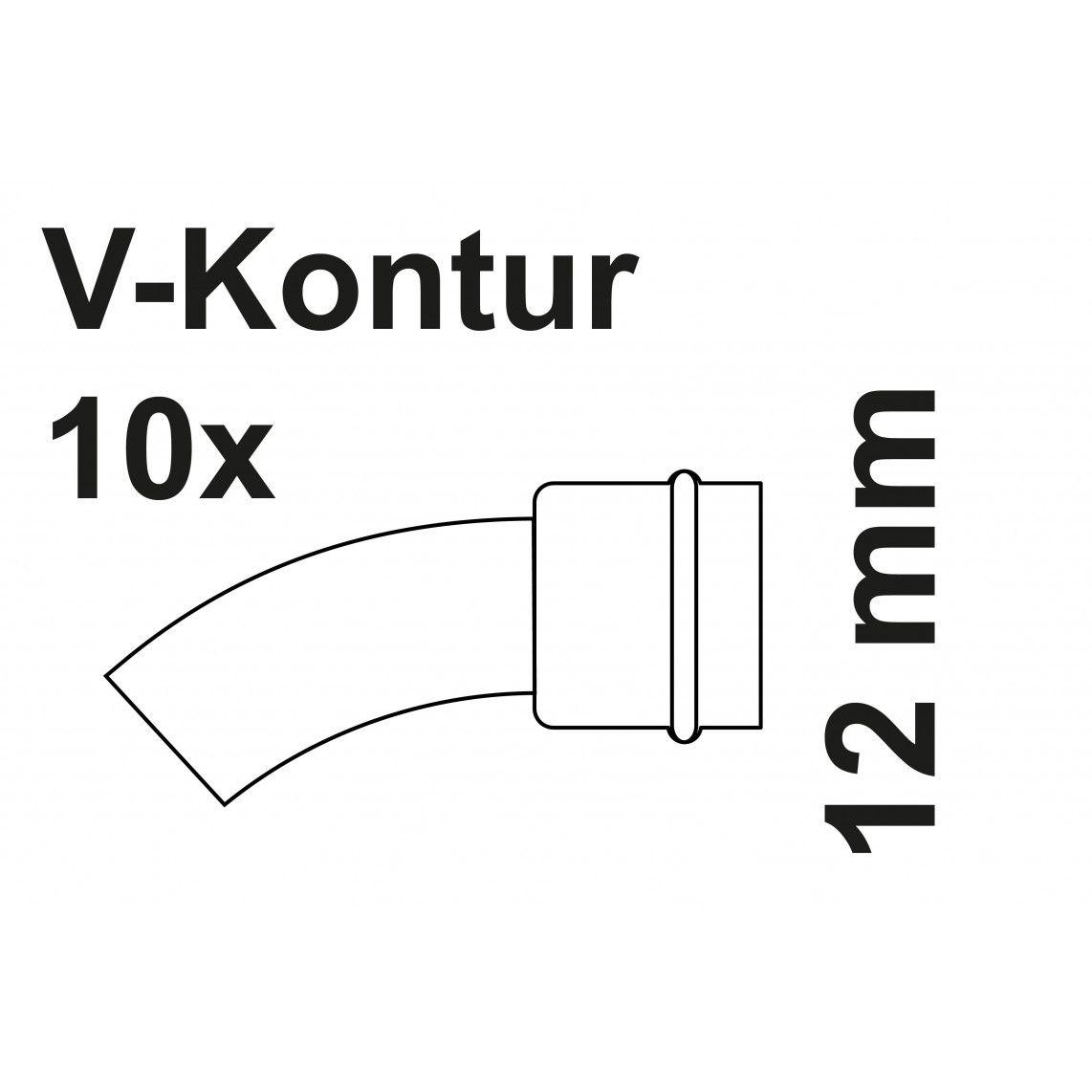 988613155 CU boog 45°, blanco, 12 mm, 1 mof, (P5040) vue 2