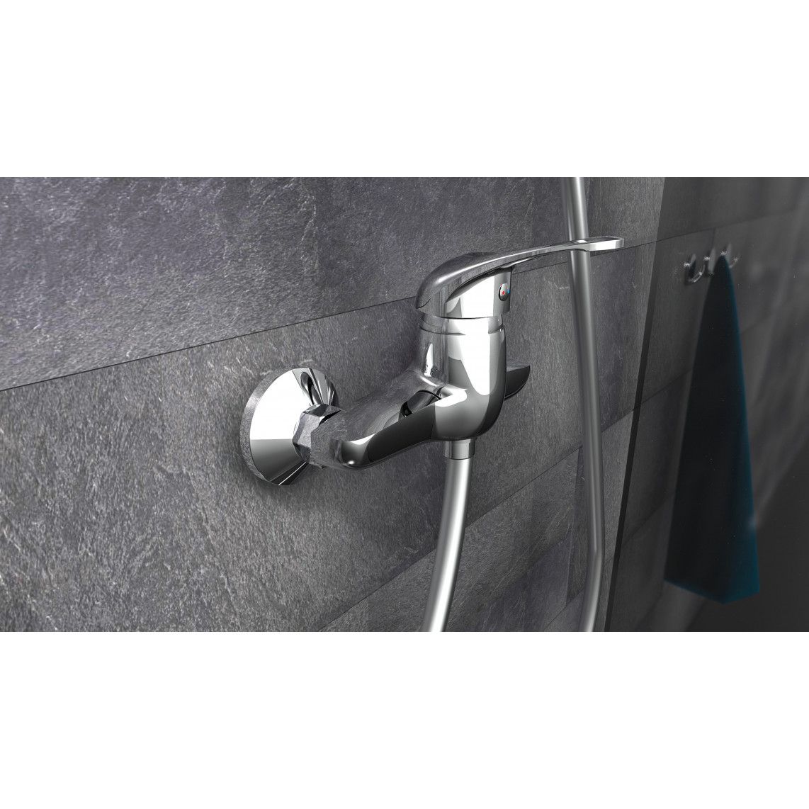 35240 CALVINO Shower mixer, chrome vue 3