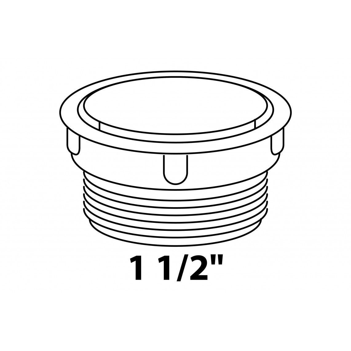 98837959 ECO-SAVE KS bouchon, Gris, 1 1/2" M, pour siphon raccordement de l'appareil vue 2