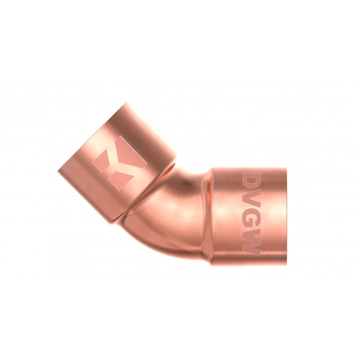 989113055 CU arc 45°, vierge, 18 mm, 2 manchons (5041) vue 2