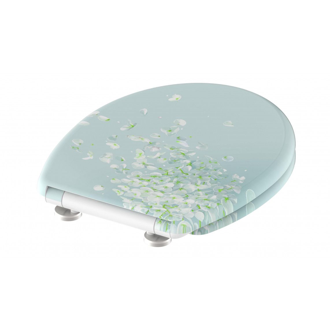 82381 abattant WC en Duroplast FLOWER IN THE WIND, avec frein de chute et déclipsable vue 5