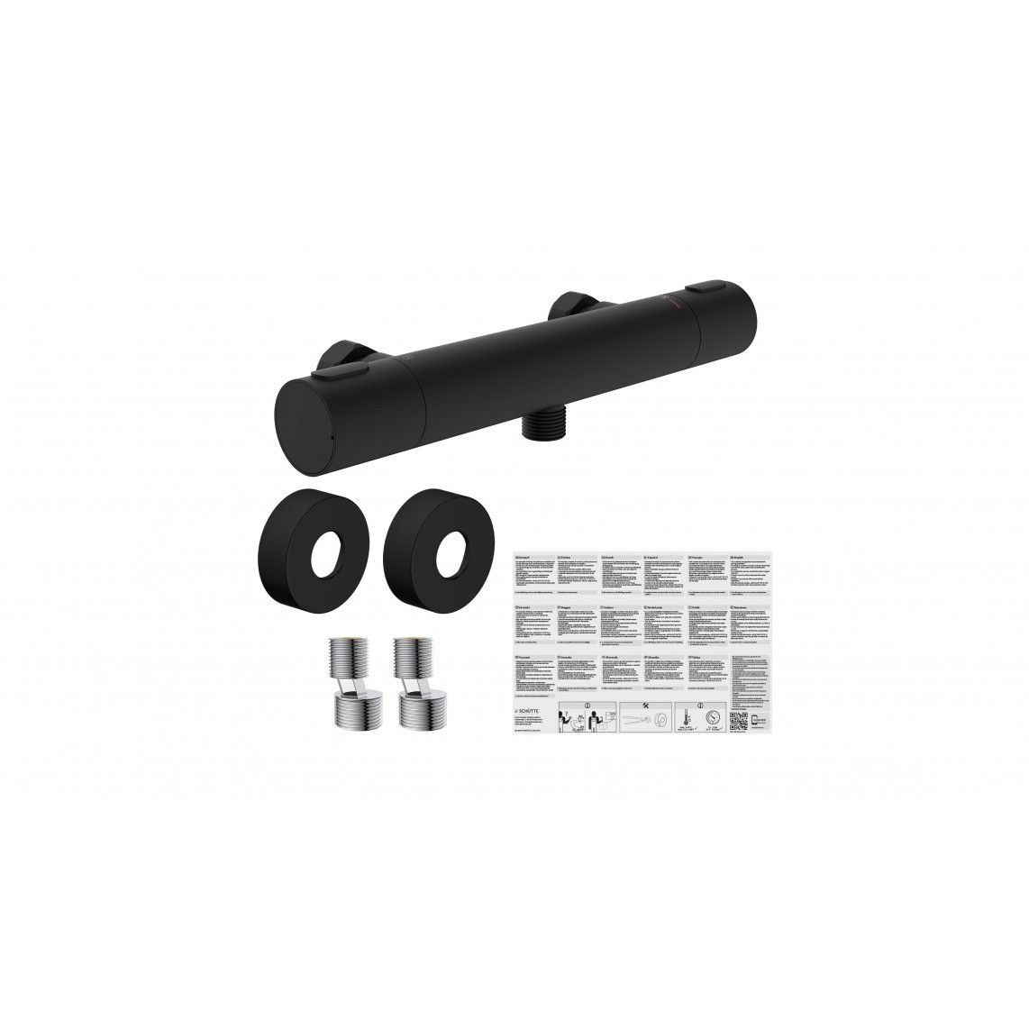 33186 LOS ANGELES Mitigeur thermostatique de douche, noir mat vue 7