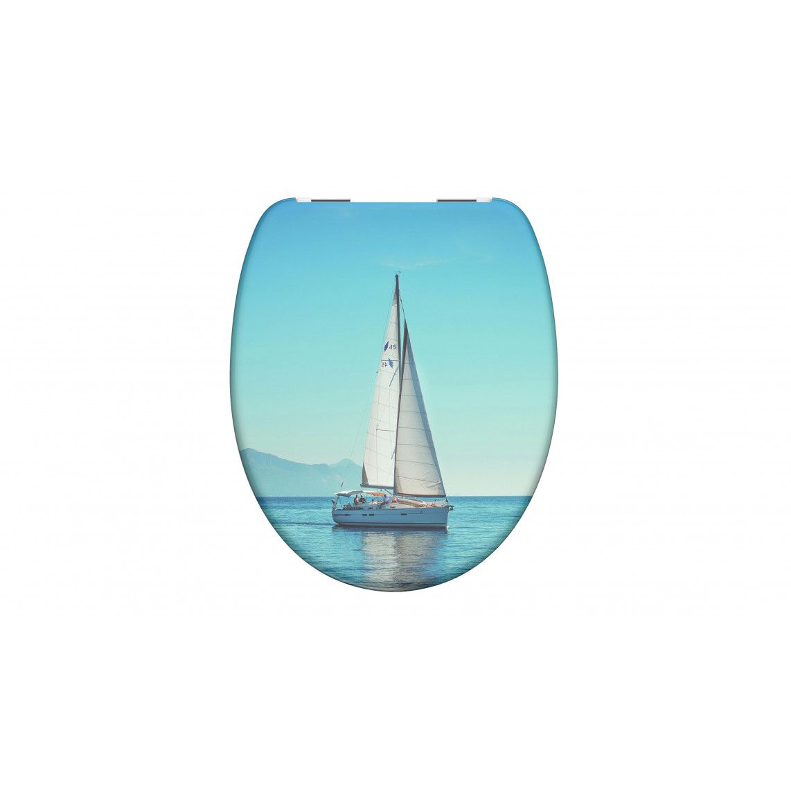 82148 abattant WC en Duroplast SAILING, avec frein de chute vue 2