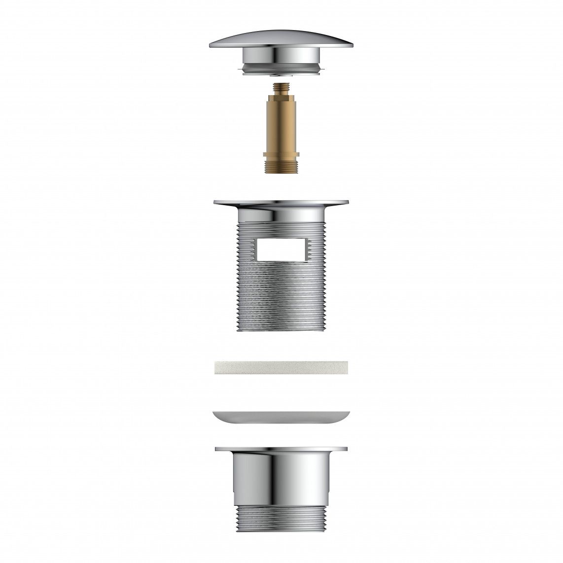 98807330 DAV-1WK vanne d'évacuation, chromé, 1 1/4" x 65 mm vue 10