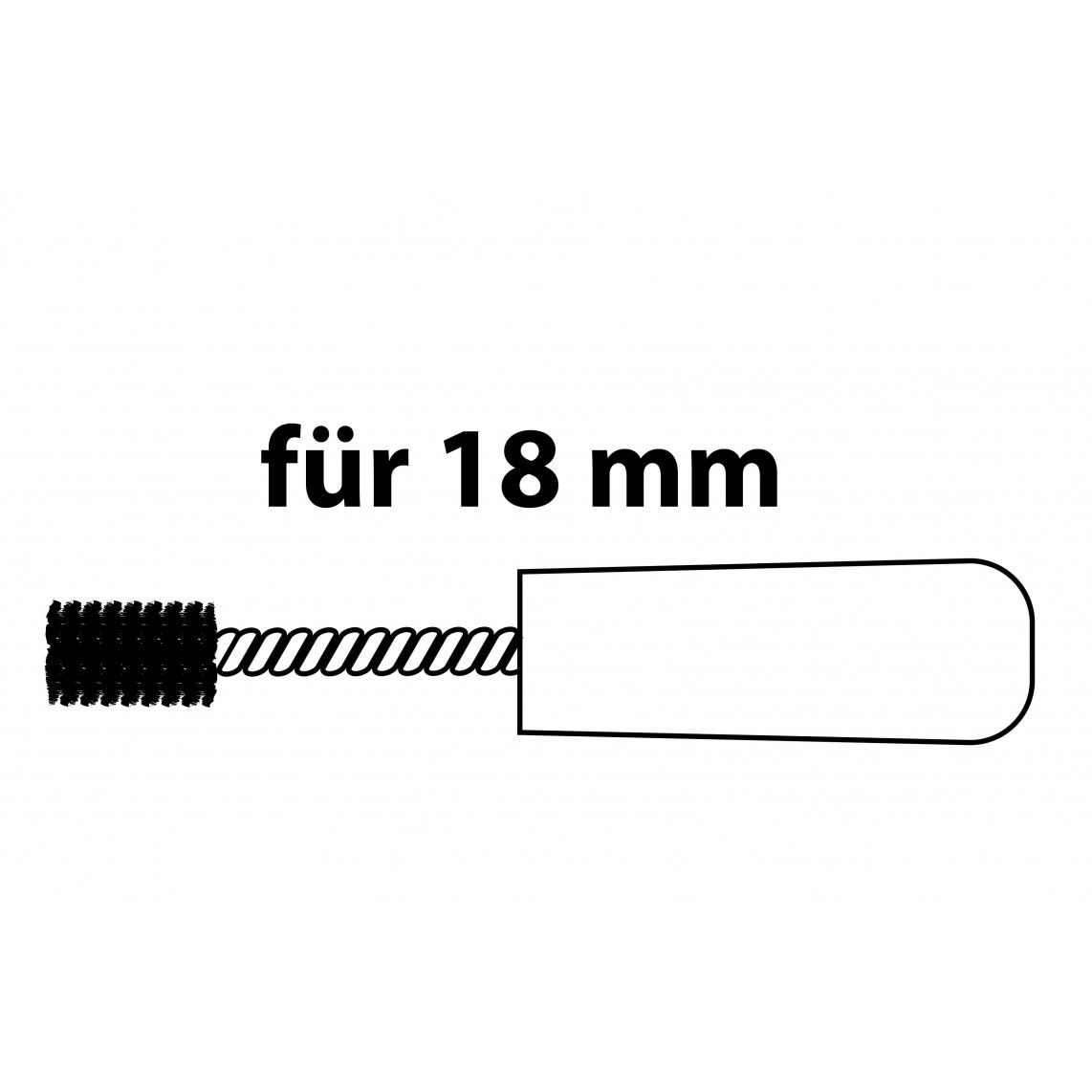 999052217 Reinigingsborstel voor binnenkant, 18 mm, voor koperen buizen vue 3