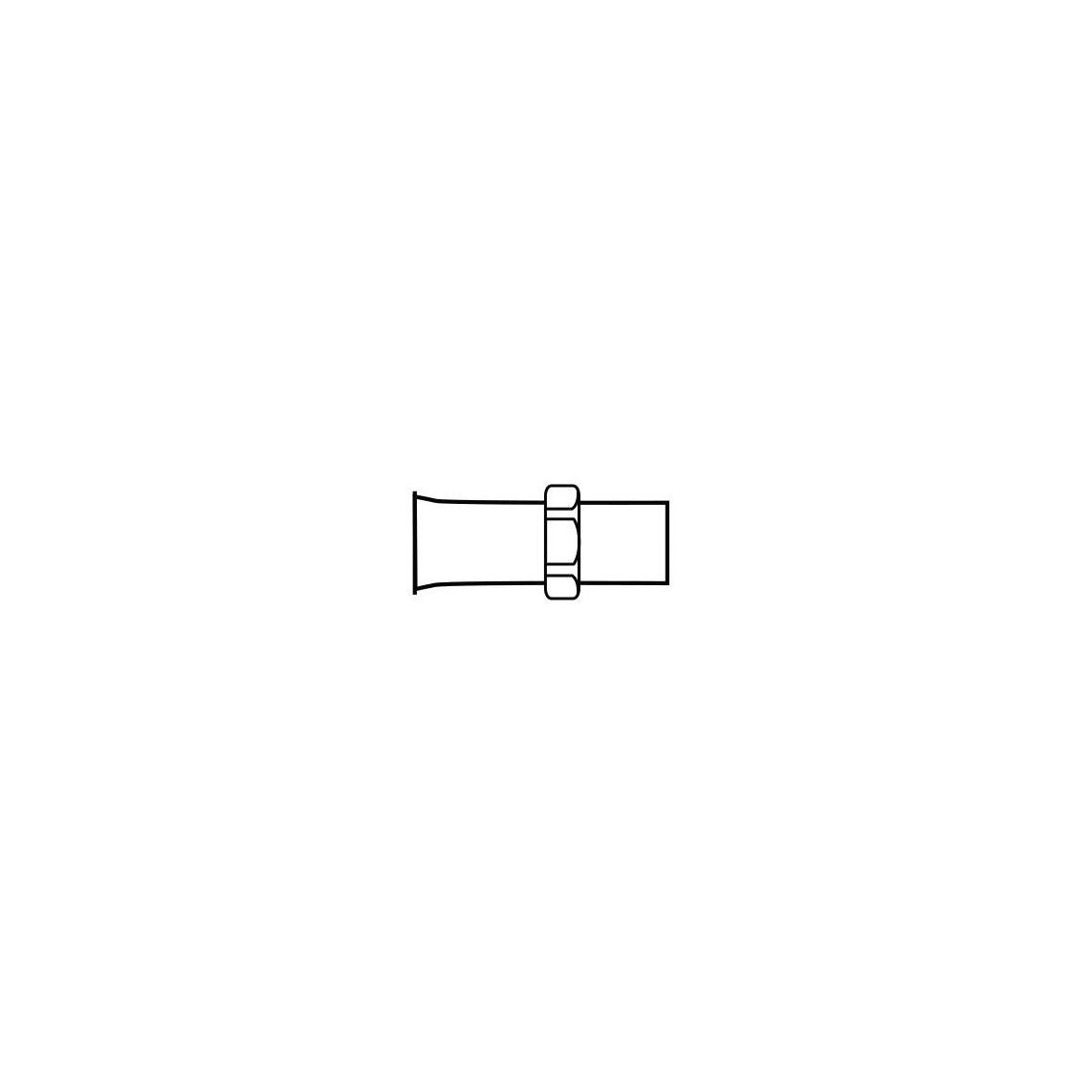 988202255 SCHELL Tule, chroom, voor Spoelventiel vue 2