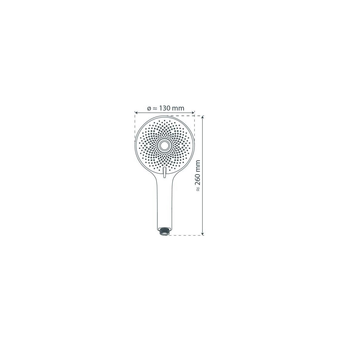 60256 SAMOA RAIN Hand shower, black matt vue 7