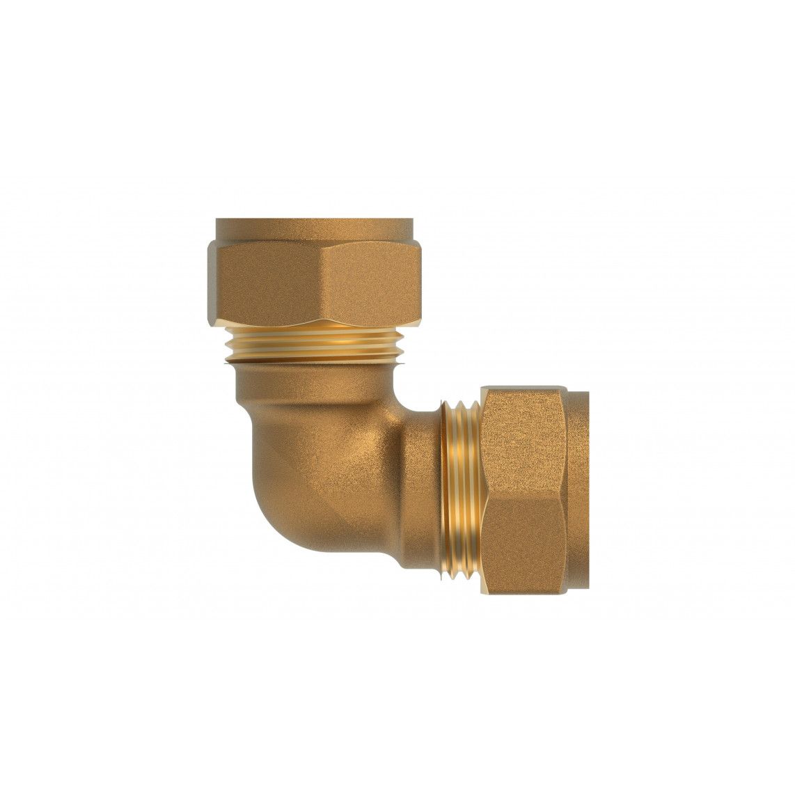 989451317 Brass angle 90°, brass, 18 mm, clamp fitting for copper pipe vue 2