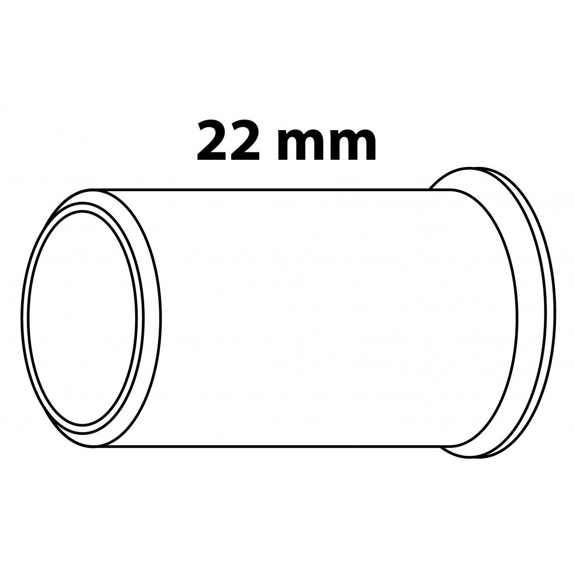 989462417 MS steunmof, blanco, knelfitting voor 22 mm koperen buis (4x) vue 4